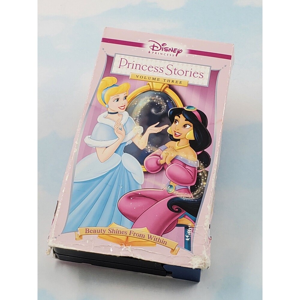 Disney Princess Stories Vol 3 VHS Ariel Jasmine Cinderella 2005 Late Release